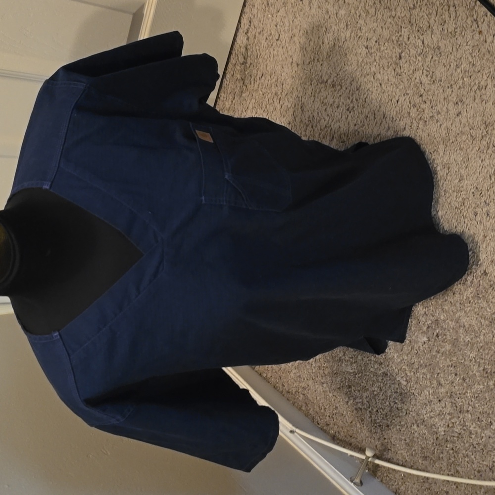 Carhartt scrub shirt, navy, size medium